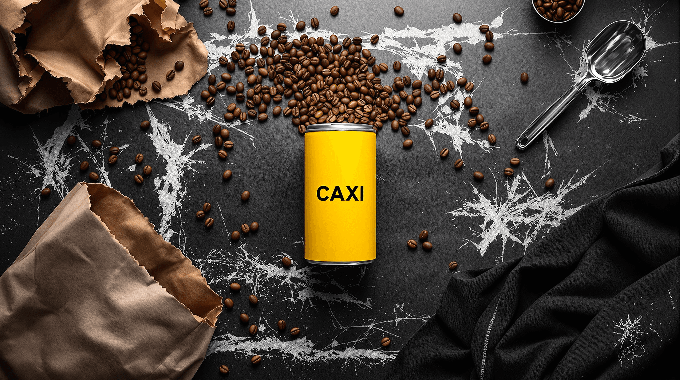 Coffee cans on concrete